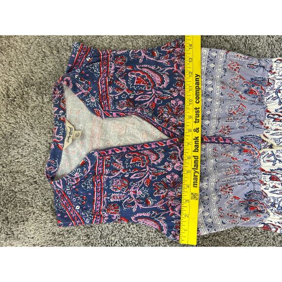 Lucky Brand Size XS Midi Summer Dress Pockets Draw String Sleeveless - Picture 6 of 13